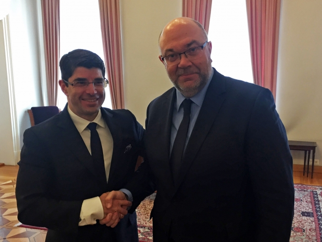 Marc Palahi and Stephane Travert